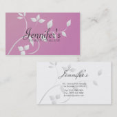 Salon de beauté - cartes de visite (Devant / Derrière)
