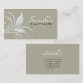 Salon de beauté - cartes de visite (Devant / Derrière)