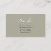 Salon de beauté - cartes de visite (Dos)