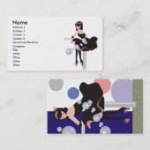 Salon de beauté, club ou carte de visite de barre (Devant / Derrière)