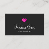 Salon de beauté Coeur Rose Rappel de rendez-vous (Devant)