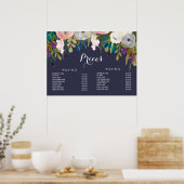 Salon de Beauté Coiffeur Menu Tarifs Affiche (Cuisine)