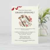 Salon de beauté Cute Grand Ouverture Invitation (Debout devant)