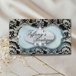 Salon de beauté de dentelle vintage Cartes de visi