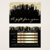 Salon de beauté de Noël Cheveux GoldConfetti Cadea (Devant & derrière)