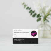 Salon de beauté des cheveux Cartes de visite de re (Debout devant)