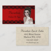 Salon de beauté élégant et Carte de visite Spa (Devant / Derrière)