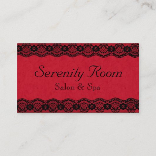 Salon de beauté élégant et Carte de visite Spa (Devant)