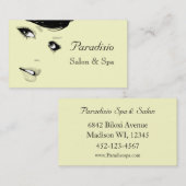 Salon de beauté élégant et Carte de visite Spa (Devant / Derrière)