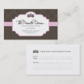 Salon de beauté et carte de visite de boutique de (Devant / Derrière)