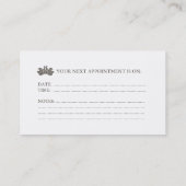 Salon de beauté et carte de visite de boutique de (Dos)