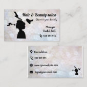 Salon de beauté et de coiffure Beau Carte de visit (Devant / Derrière)
