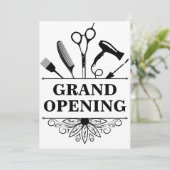 salon de beauté grande ouverture invitation (Debout devant)