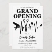 salon de beauté grande ouverture invitation (Devant / Derrière)