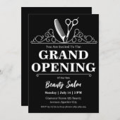 salon de beauté grande ouverture invitation (Devant / Derrière)