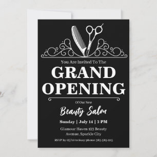 salon de beauté grande ouverture invitation