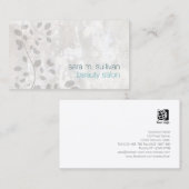 Salon de beauté Gras Grunge simple Carte de visite (Devant / Derrière)