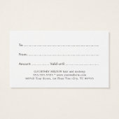 Salon de beauté Kraft imprimé blanc et simple (Dos)