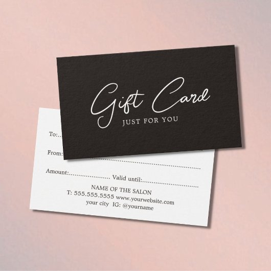 Salon de beauté minimaliste noir blanc