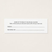 Salon de beauté moderne Cool clair Coeurs roses (Dos)