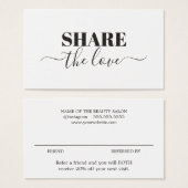 Salon de beauté moderne et élégant aiguillage (Devant & derrière)