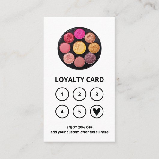 Salon de beauté moderne QR Code Carte de fidélité (Devant)