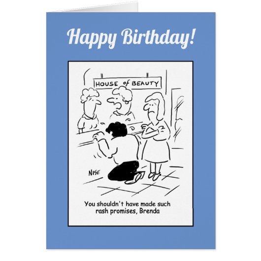 Salon de beauté - n'aurait pas dû faire des promes (Devant)