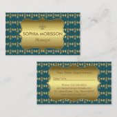 Salon de beauté Rendez-vous Monogramme d'or (Devant / Derrière)