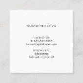 Salon de beauté simple moderne Merci Coupon (Dos)