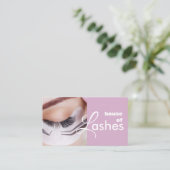 Salon de beauté Spa Lashes Brows Carte de visite (Debout devant)