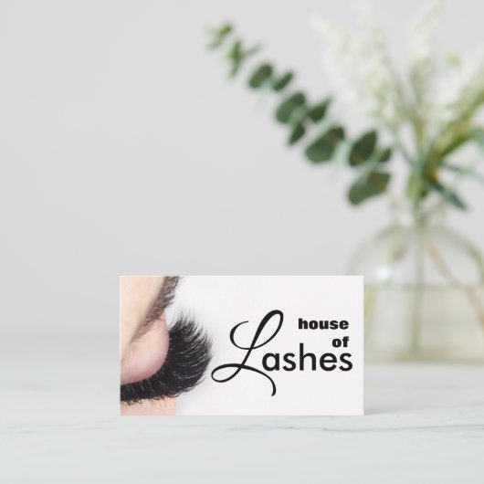 Salon de beauté Spa Lashes Brows Carte de visite (Debout devant)