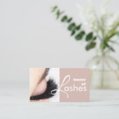 Salon de beauté Spa Lashes Brows Carte de visite (Debout devant)