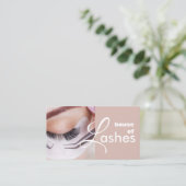 Salon de beauté Spa Lashes Brows Carte de visite (Debout devant)