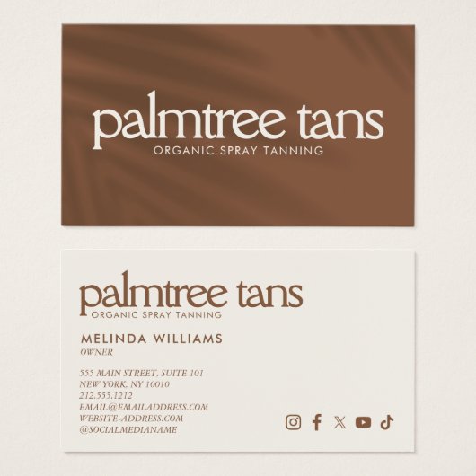 Salon de bronzage Palm Shadow, Boutique, Spa (Devant & derrière)