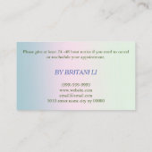 Salon de Brows Microblading, carte de rendez-vous  (Dos)