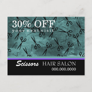 Salon de cheveux Business Publicité Carte postale