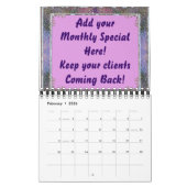 Salon de cheveux Entreprise Calendriers Clients Ca (Feb 2026)