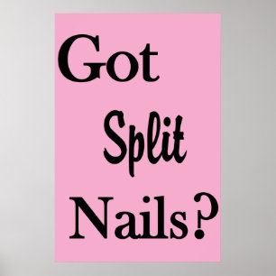Salon de coiffure Affiches Ongles fendus ?