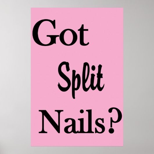 Salon de coiffure Affiches Ongles fendus ? (Devant)