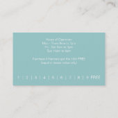 Salon de coiffure Business et cartes à coupons (Dos)