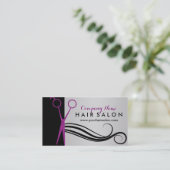 Salon de coiffure carte de visite (Debout devant)
