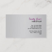 Salon de coiffure carte de visite (Dos)