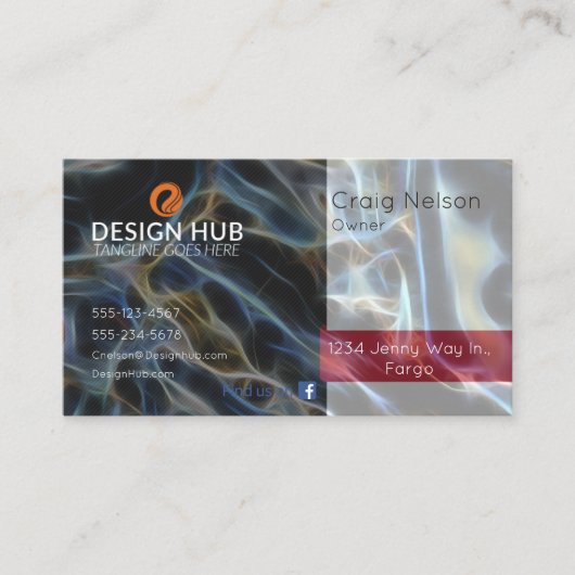  Salon de coiffure carte de visite professionnel (Devant)