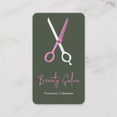 Salon de coiffure de beauté Forêt rose Carte de vi (Devant)