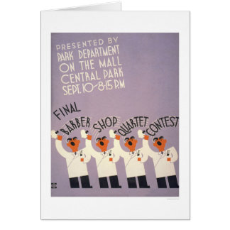 Salon de coiffure de Central Park WPA 1937