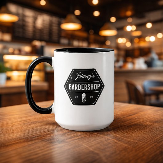 SALON DE COIFFURE DE JOHNNY / Mug de salon de coif