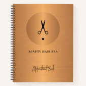 Salon de coiffure moderne carnet de rendez-vous pe (Devant)