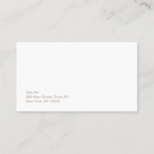 Salon de coiffure moderne Rappel de rendez-vous (Dos)