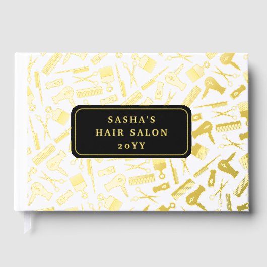 Salon de coiffure Motif Golden (Recto)