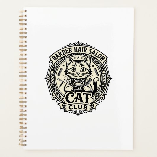 Salon de coiffure pour hommes Chat drôle Graphique (Devant)